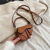 Girls Designer Mini Saddle Bag.